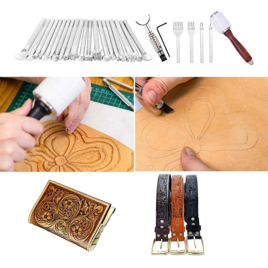 レザークラフト レザーツール308点セット Tree 道具 工具セット 革工具セット Rmtime 革工具セット 道具 レザークラフトに必要な道具が全て揃い 菱目打ち ス 20200225001106 00472 Maple Tree House