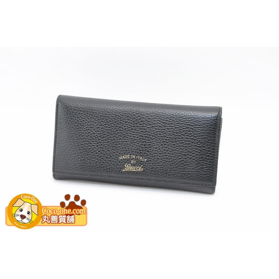 長財布 中古 動画あり ロゴ グッチ ブラック 質屋 質屋出店 B 5392 丸善質舗