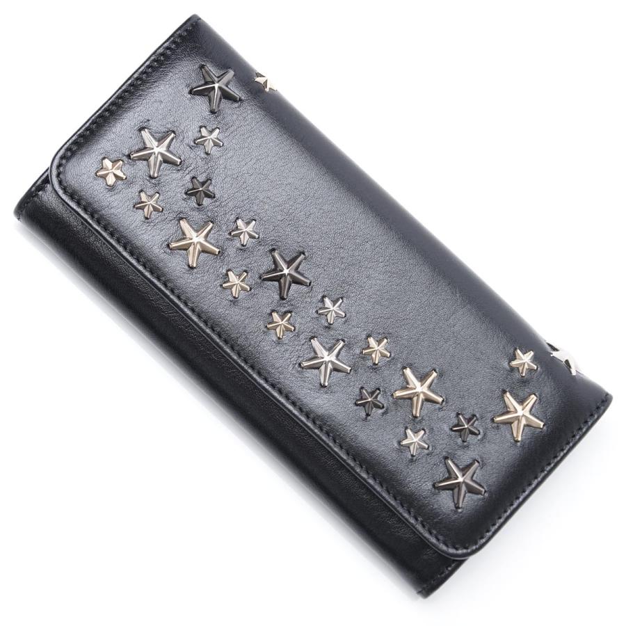 ジミーチュウ Jimmy ブラック Choo 長財布 小銭入れ付き Nino ニノ Jimmy ブラック 長財布 レディース Nino Ltu Black Metallic Mix Nino Ltu モダンブルー店