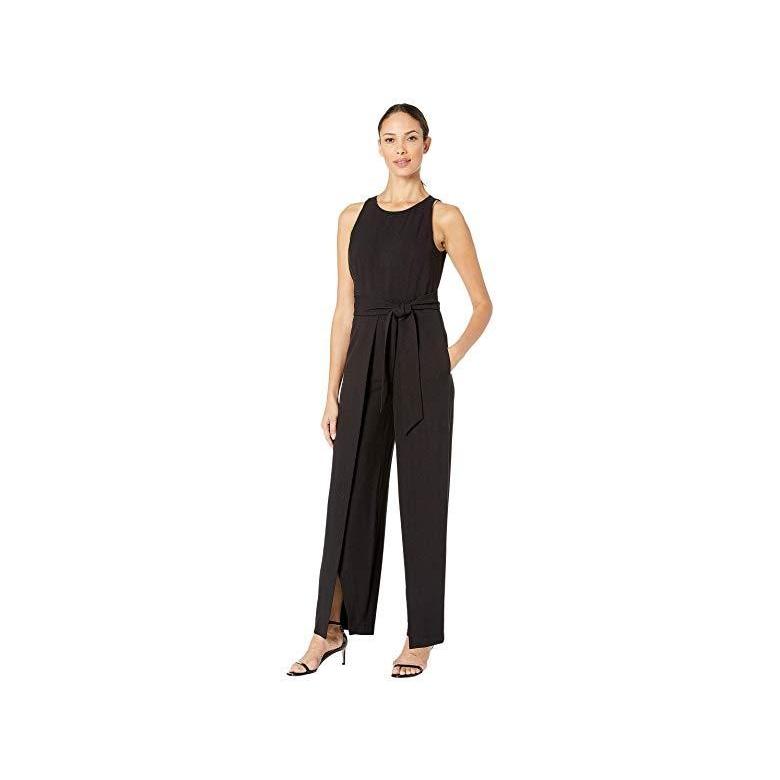 nine west black jumpsuit