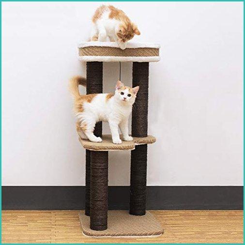 新品hongge 猫の木 猫のおもちゃ 猫の家 木 子猫 猫の家 ベッド吊り下げボール 木 傷 ペット家具 傷 サイザル カバー 引っ掻き B07qgnp93h おたまる物販