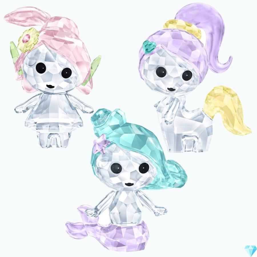 スワロフスキー Swarovski マーメイド オブジェ 置き物 ケンタウロス エルフ マーメイド セット エルフ スワロフスキー通販プラネタリウム