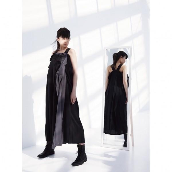 ヨウジヤマモト ノアールyohji Yamamoto Noir ワンピース 切替プリーツワンピース 黒1 レディース Paul Yamamoto K プレイフル ショッピング店
