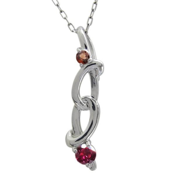 プラチナネックレス Infinity ネックレス Infinity 誕生石 2石 ネックレス ペンダント 2石 ノット 母の日 ポイント消化 Mh 0226 Birth 4 Pt Plejour プレジュール
