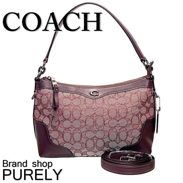 コーチ Coach ファッション アイビー バック Qbras ショルダーバッグ レディース アウトレット シグネチャー アイビー 2way F Qbras ラズベリー F Qbras Purely Shop