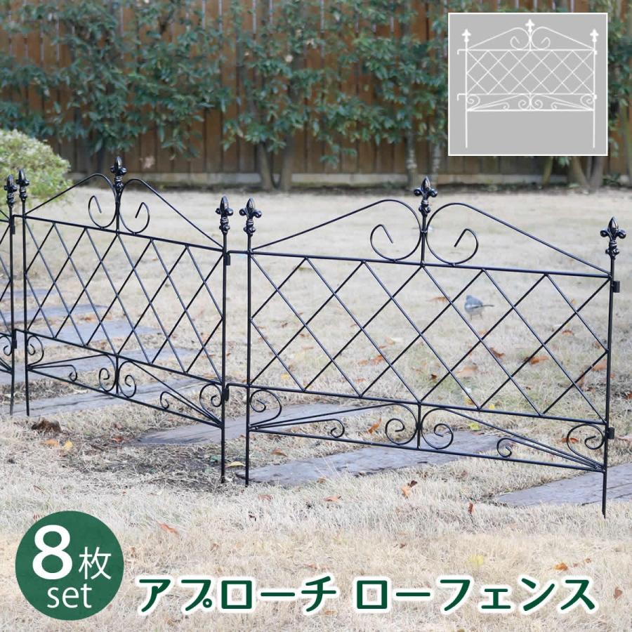 ガーデンフェンス Diy おしゃれ フェンス Diy 庭 フェンス 柵 庭 鉄製 ガーデン アイアン Af008 8p ラグのラボ