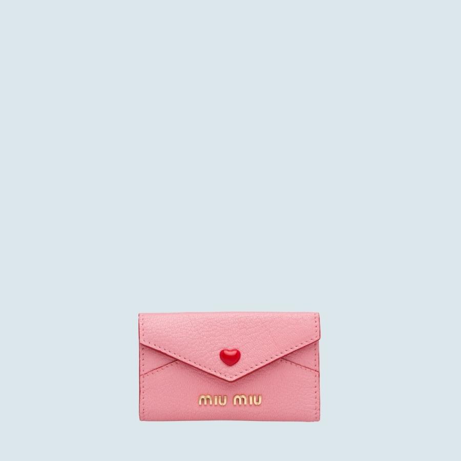 ミュウミュウ Miu Miu 夏 キーケース キーケース ハート 限定 キーホルダー レザー ピンク レッド ゴールド キーケース ハート マドラス レザー 5pg2222bc3f0028miumiu5pg2222bc3f0028 ブランドショップrarelist