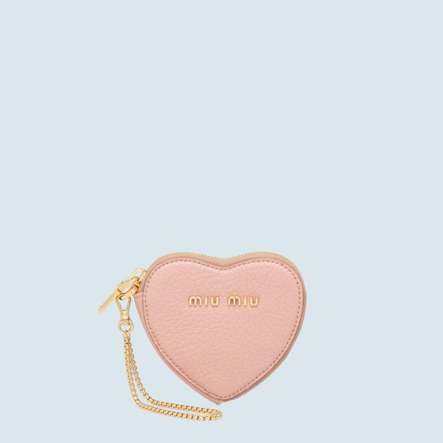 ミュウミュウ Miu Miu キーケース キーホルダー キーリング 夏 ピンク ゴールド ハート マドラス レザー 5tl35b6lf0615miumiu5tl35b6lf0615 ブランドショップrarelist