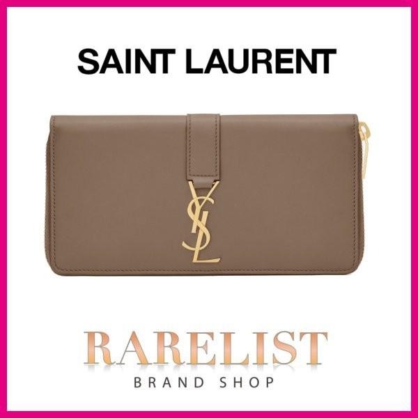 財布 トープ PARIS ラウンドファスナー SAINT ゴールド LAURENT 長財布 ...