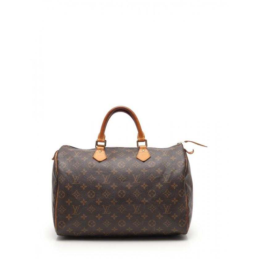 VUITTON ハンドバッグ スピーディ35 モノグラム LOUIS 中古 PVC ...