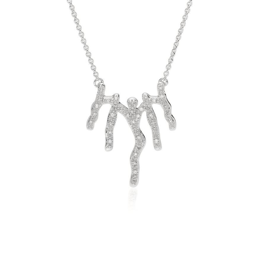 モニカヴィナダー レディース ネックレス チョーカー Waterfall アクセサリー Monica Vinader Riva Riva Waterfall レディース Diamond Necklace 04 Silver リビーダ ショップ
