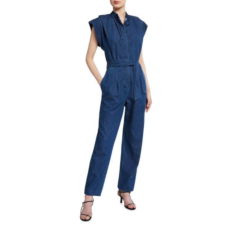 Pleated オーバーオール Sleeveless Denim Pleated レディース ジャンプスーツ トップス ボトムス Jumpsuit 11 Pacif セブンフォーオールマンカインド レディース ジャンプスーツ ファッションセブンフォーオールマンカインド レディース ジャンプスーツ