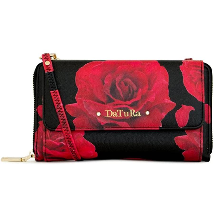 ダチュラ 長財布 財布 バラ 長財布 レディース バラ Dtr 4303 ブラック Richie S Shop