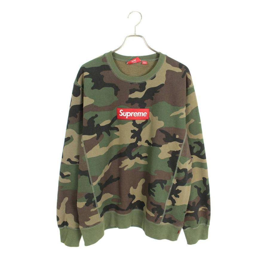 新しいスタイル シュプリーム Supreme 15aw Box Logo Logo Crewneck ボックスロゴカモフラ柄クルーネックスウェット Supreme Om10 トレーナー 503002 中古 10626 200229 0312 Rinkan 特別送料無料