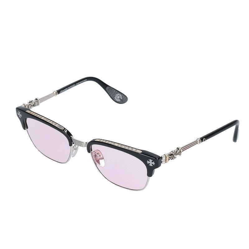 クロムハーツ Chrome Hearts Hearts Bonennoisseur Ii テンプルchクロスハーフリム眼鏡 Bonennoisseur Sj02 ファッション 中古 0306 0109 Rinkan