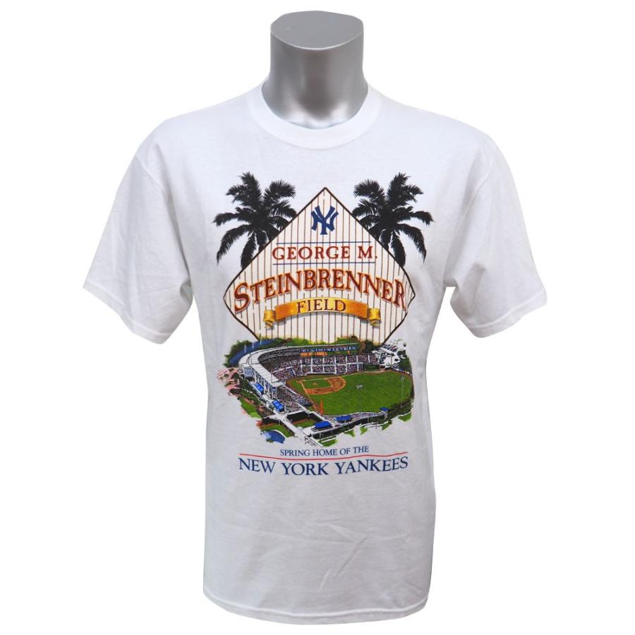 Mlb ヤンキース スタインブレナーフィールド 春季トレーニング 応援グッズ デザインtシャツ Gildan ホワイト Selectionのmlb 野球 Mlb ete Mlb Nba Nflショップ Selection