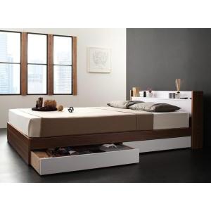 送料無料棚bed 保証ディお洒落収納ダブルベッドベット棚モダンsync D モダンお洒落宮付き都会的入学祝シンク子供部屋宮棚 付きおしゃれ引出付きモノトーン