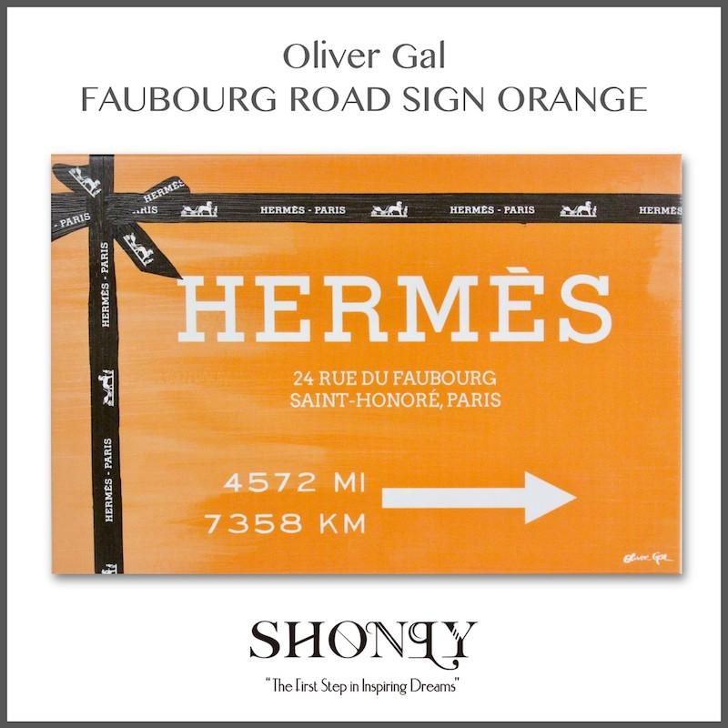 Oliver Gal正規代理店 オリバーガル 絵画 絵画 Oliver Gal Faubourg Road Faubourg Road Sign Orange 76 2cm 114 3cm 代金引換不可 4 Ethical Group