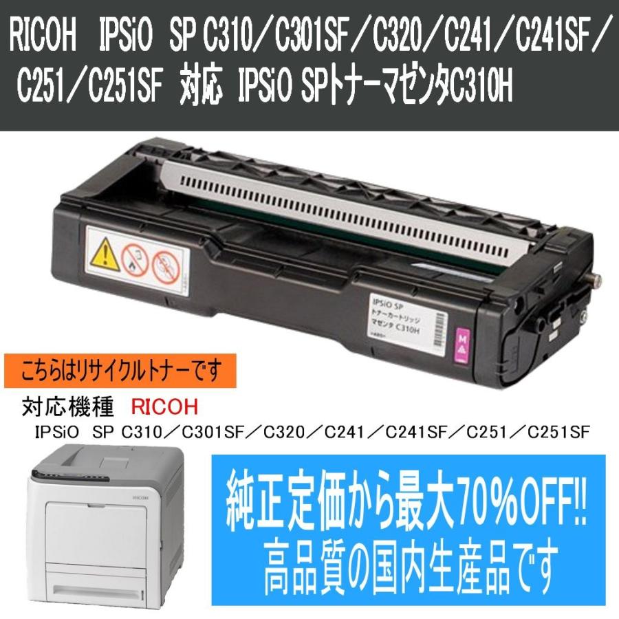 リサイクルトナー Ricoh Ipsio Ipsio Spトナーマゼンタc310h Ricoh Isp Rjc310hm 363 Seibu Web Shop 店