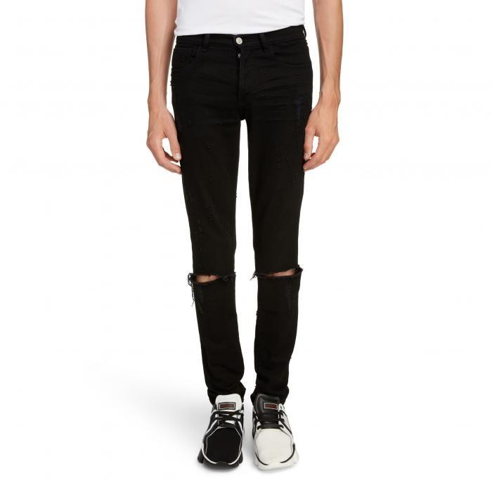 海外モデル メンズ 男性用 パンツ ファッション Givenchy Skinny Jeans Fit Distressed Distressed メンズファッション メンズ 男性用 Skinny Fit y02black Wts 国内正規総代理店アイテム の