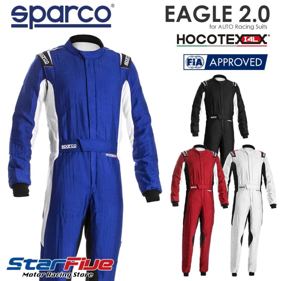 スパルコ レーシングスーツ 4輪用 EAGLE 2.0 イーグル FIA8856-2018公認 Sparco :sparco-eagle20-suits:Star5  スターファイブ - 通販 - Yahoo!ショッピング