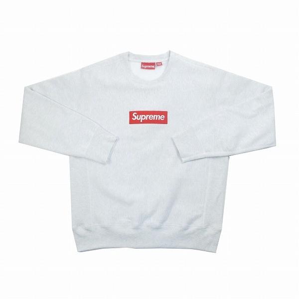 素晴らしい価格高評価 シュプリーム Logo Supreme 18aw Box Logo Box Crewneck Size M Boxロゴクルーネックスウェット 薄灰 Size M 新古品 未使用品 ブランド古着の買取販売stay246高級特価素材 使用ブランド