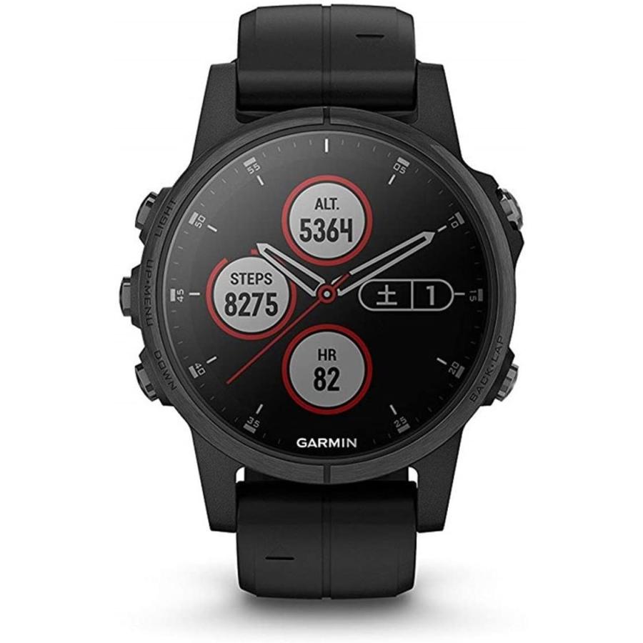 Garmin ガーミン Fenix Sapphire 5s Plus Sapphire Black Fenix White 音楽再生機能 マルチスポーツ型gpsウォッチ Black サファイアレンズ 日本正規品 新品 送料無料 010 77 高上屋