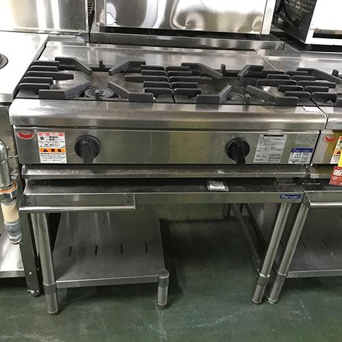 ガスコンロ 台付き マルゼン Rgc 085 P Rgc 085 P プロパンガス 業務用 中古 台付き 中古 送料無料 業務用厨房機器のテンポス