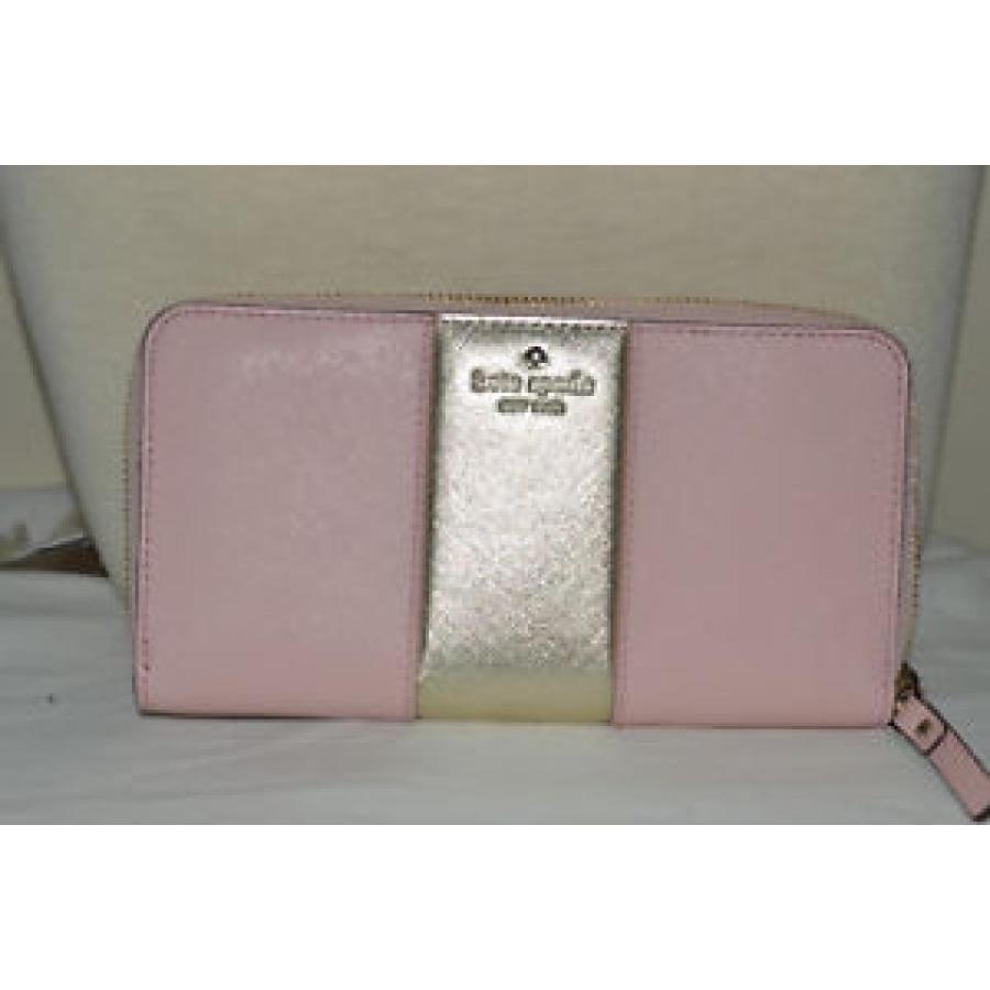 ケイトスペード Wallet 財布 輸入品 New Kate Spade Pink Silver Spade Wallet 財布 Leather Eb 751 U遊自適