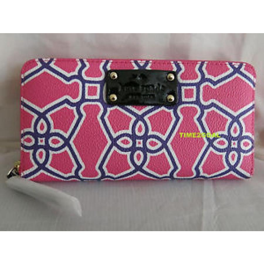 ケイトスペード 財布 輸入品 ファッション小物 Nwt 178 Kate Spade Moroccan Market Neda Zip Around 財布 Wallet In 低価格で大人気の 高速配送 Pink Violet ファッション Last Eb 751 U遊自適