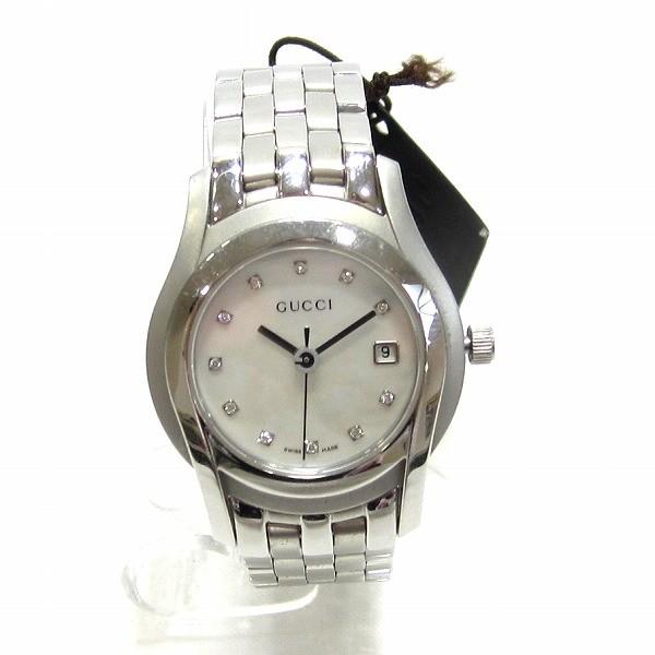 グッチ Gucci レディースクォーツ 5500l 11pダイヤ 11pダイヤ 時計 5500l 腕時計 Gucci レディース 中古 あすつく ワンダープライス 店