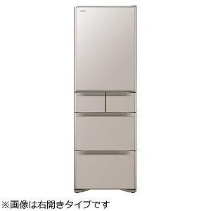 日立 キッチン家電 冷蔵庫 冷凍庫 ５ドア冷蔵庫 ４０１ｌ 左開き ｒ ｓ４０ｊｌ ｘｎ 冷蔵庫 クリスタルシャンパン 標準設置無料 コジマ店