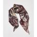 {SUPERIOR CLOSET}Slim Bordeaux Bloom Scarf{Tapis N