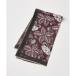 {SUPERIOR CLOSET}Classical Bordeaux Bloom Scarf{Ta
