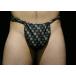  six shaku undergarment fundoshi . abrasion pattern dark blue for man underwear pants 