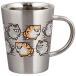 山加商店 LINEクリエイターズ公式 二重 ステンレス マグカップ 約360ml 「 ボンレス犬とボンレス猫 」 日本製 LIN23-856 シ