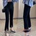  flare pants . минут длина 9 минут длина стрейч KNK( АО ) центральный разрез боковой разрез лето красивый . надеты .. укороченные брюки длинный соответствует 