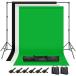 Hemmotop photograph photographing for background stand 200x300cm cloth black white green + Sand bag two .+ powerful clip 6 piece attaching start ji