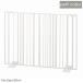  домашнее животное торцевая дверь ширина 80cm Pet gate80( полоса ) молоко (S23-0647) маленький * прохладный * Hokkaido * Okinawa * отдаленный остров доставка отдельно . предварительный расчет 