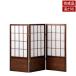  японский стиль разделительный экран фасоль адзуки S высота 90cm 3 полосный складной возможность из дерева разделитель перегородка конечный продукт JPA-3S-VD
