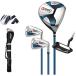  мужской Golf Club 4 шт. комплект правый для легкий карбоновый вал половина комплект 1W 7I SW PT