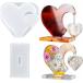  Heart фоторамка type силикон mold 2 шт большой 3D эпоксидная смола для DIY литье craft 