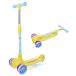  детский три колесо самокат складной руль высота регулировка легкий steel рама светится PU передний колесо безопасность проект 