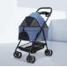  домашнее животное Cart собака кошка для Buggy 4 колесо легкий складной много голова соответствует * передний колесо 360 раз вращение * задние колеса тормоз имеется голубой 