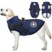  собака кошка для в одном корпусе хлопок пальто Harness имеется спина открытие водонепроницаемый водоотталкивающий обратная сторона ворсистый зимний костюм зима одежда S~5XL