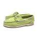 k#[23cm степень ] Timberland /Timberland натуральная кожа deck shoes / зеленый LADIES/13 [ б/у ]#
