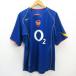 y#90'S# Nike производства / arsenal /Arsenal подлинный форма # синий [ мужской L]MENS/ Portugal производства /39[ б/у ]