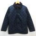 y# Британия производства # Lavenham /LAVENHAM стеганная куртка JKT# темно-синий [36]MENS/114[ б/у ]