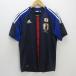 y#ADIDAS производства футбол Япония представитель копия форма / подлинный # синий [ мужской L]MENS/67[ б/у ]