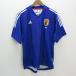 y#adidas производства футбол Япония представитель копия форма # синий [ мужской L]MENS/ сделано в Японии /72[ б/у ]